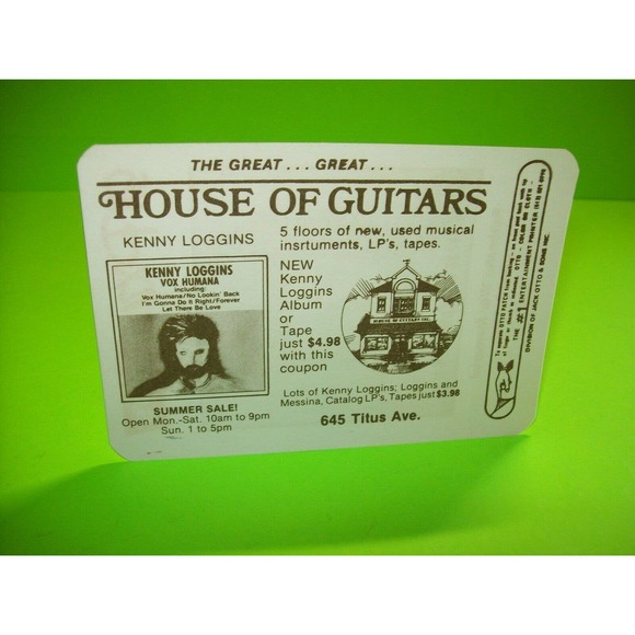 Kenny Loggins Vox Humana Backstage Pass Original 1985 Concert Tour Levi's Jeans - Picture 2 of 4